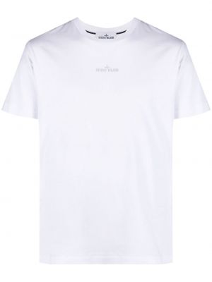 T-shirt con stampa Stone Island bianco