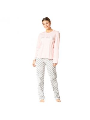 Pijama con estampado con estampado geométrico Egatex rosa
