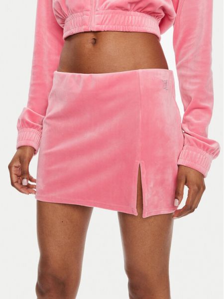 Mini sijonas slim fit Juicy Couture rožinė