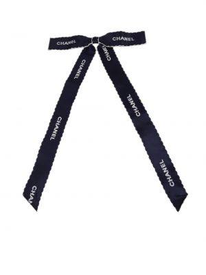Брошка с панделка Chanel Pre-owned синьо