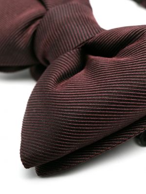 Jedwabny krawat z kokardką Tom Ford czerwony
