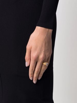 Ring mit kristallen Timeless Pearly gold