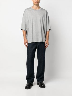Medvilninis marškinėliai oversize Studio Nicholson pilka