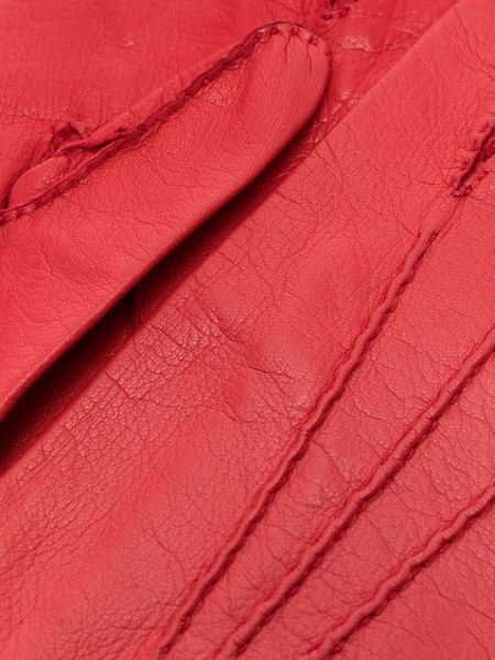 Gants en cuir à rayures Céline Pre-owned rouge