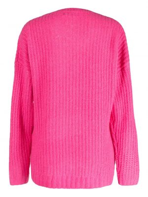 Dzianinowy sweter Manning Cartell różowy