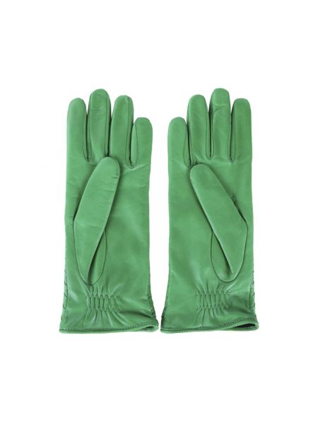 Rękawiczki Bottega Veneta zielone