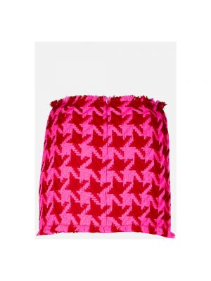 Mini falda de espiga Versace rojo