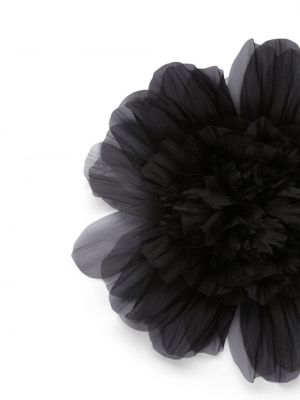 Jedwabna broszka Nina Ricci czarna
