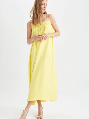 Dlouhé šaty Defacto žltá