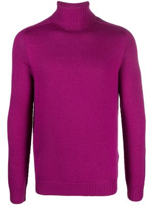 Вълнен пуловер Dondup виолетово