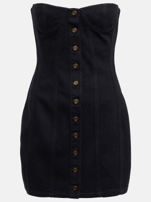Τζιν φόρεμα Saint Laurent μαύρο