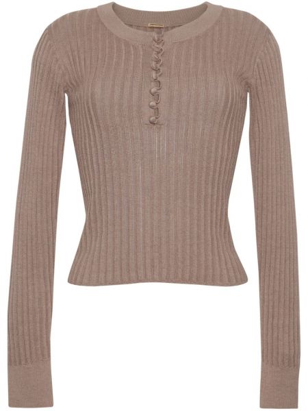 Langer pullover Adam Lippes braun