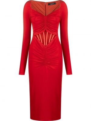 Макси рокля Versace червено