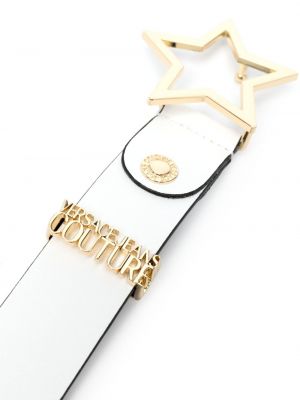 Kožený pásek s přezkou s hvězdami Versace Jeans Couture