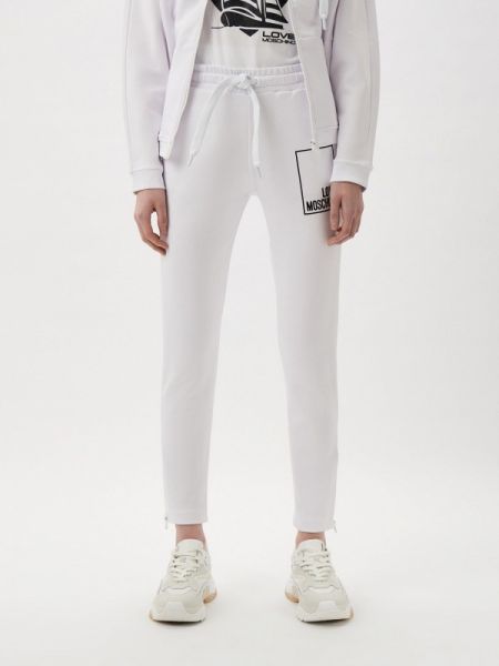 Белые спортивные штаны Love Moschino