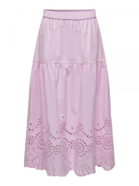 Maksi suknja Only ružičasta