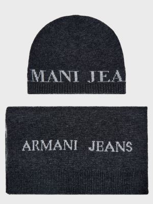 Шапка Armani Jeans серая