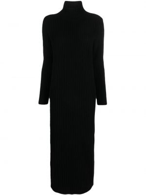 Μάλλινη φόρεμα κασμίρ Simonetta Ravizza μαύρο