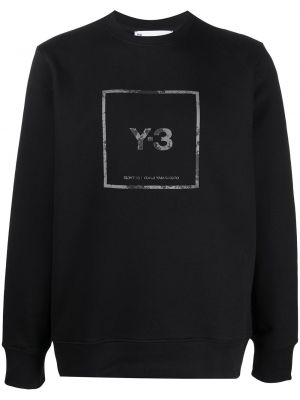 Sudadera con estampado Y-3 negro