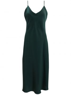 Zelené hedvábné šaty Sablyn
