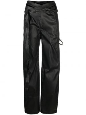 Aszimmetrikus egyenes szárú nadrág Ottolinger fekete