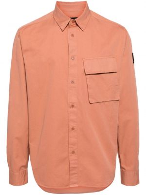 Βαμβακερό πουκάμισο Belstaff ροζ
