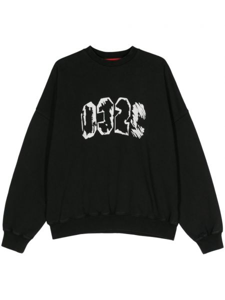 Langes sweatshirt mit print 032c schwarz