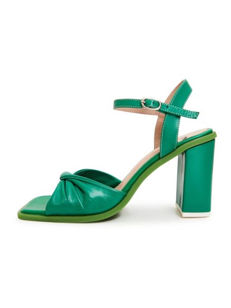 Sandale mit breitem absatz Cesare Gaspari grün