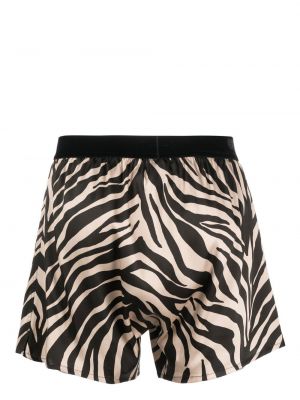 Seiden boxershorts mit print mit zebra-muster Tom Ford