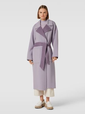 Płaszcz wełniany Calvin Klein Womenswear fioletowy