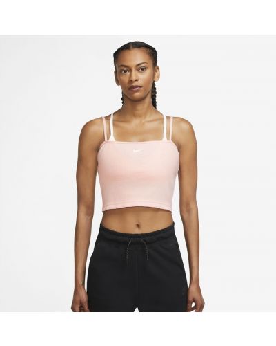 Camiseta ajustada sin mangas Nike rosa