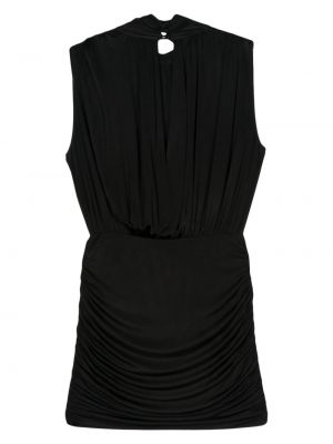 Jersey minikleid mit drapierungen Semicouture schwarz