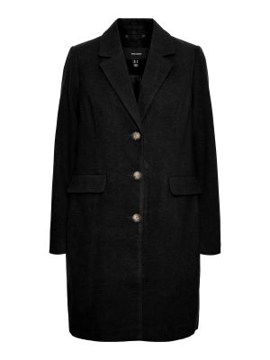 Priliehavý kabát Vero Moda čierna