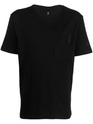 T-krekls ar rāvējslēdzēju ar kabatām Mcq melns
