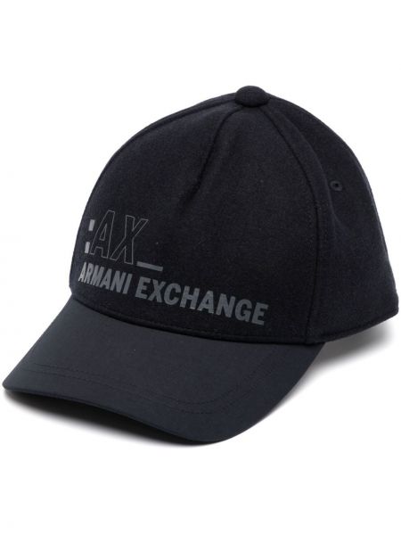 Trykt cap Armani Exchange svart