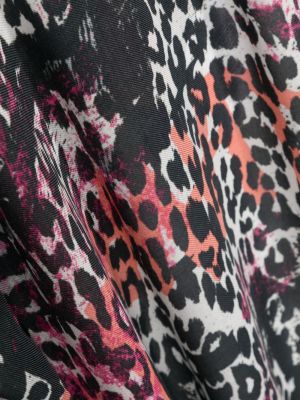 Schal mit print mit leopardenmuster aus modal Just Cavalli schwarz