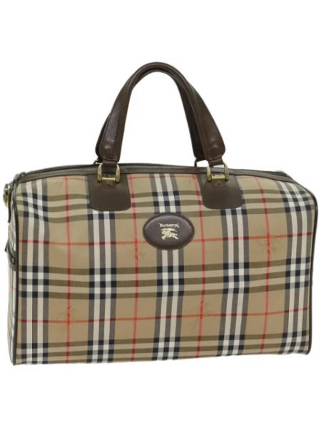 Beżowa torba podróżna Burberry Vintage