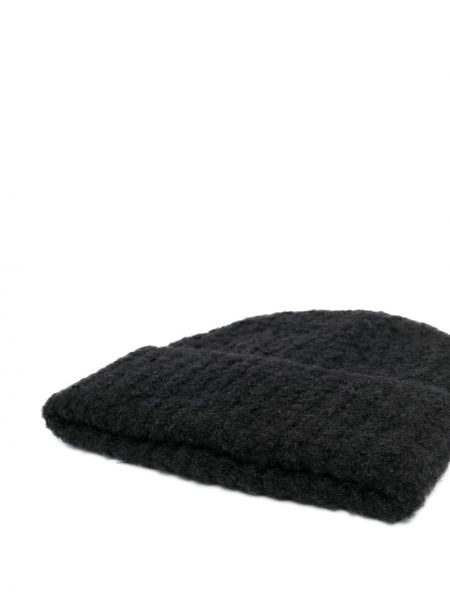 Bonnet en laine Toteme noir