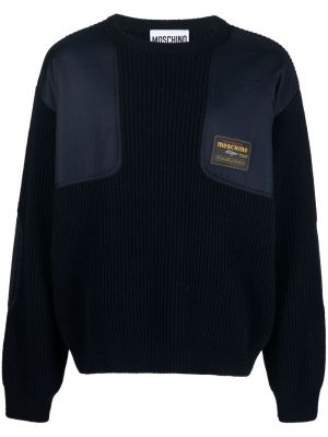 Sweter Moschino niebieski