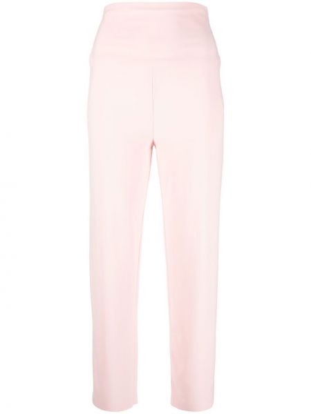 Дудочки брюки на шпильке Norma Kamali, розовые