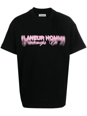 Памучна тениска с принт Flaneur Homme