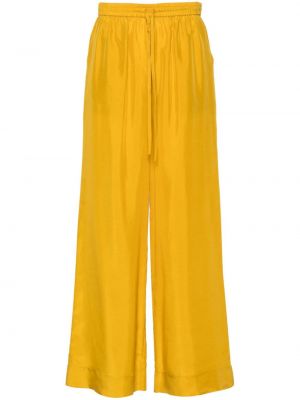 Pantaloni de mătase cu croială lejeră P.a.r.o.s.h. galben