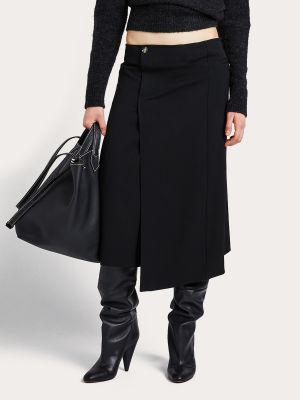 Falda midi de lana Proenza Schouler negro