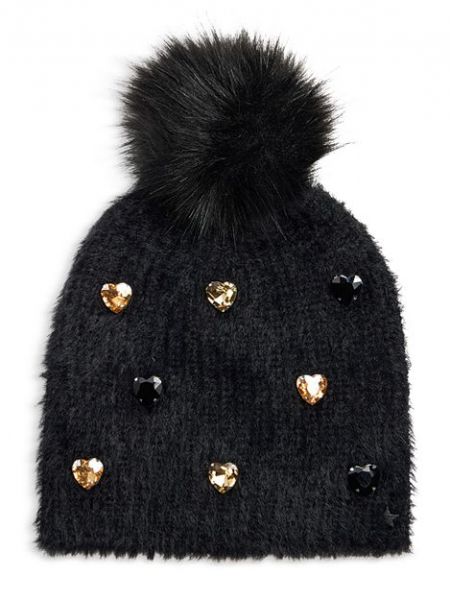 Шляпа из искусственной альпаки, украшенная кристаллами Jocelyn, Black