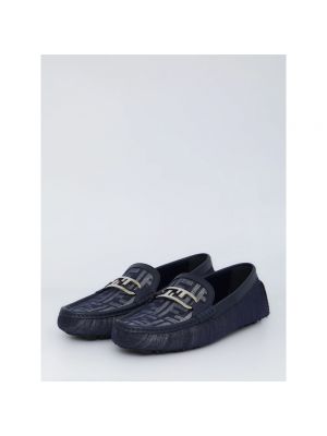 Loafers Fendi niebieskie