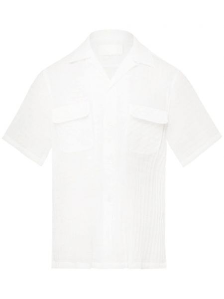 Transparente hemd Maison Margiela weiß