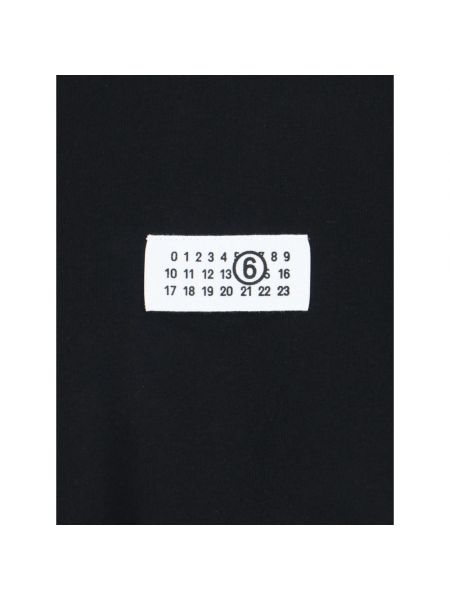 Camiseta de algodón con estampado Mm6 Maison Margiela negro