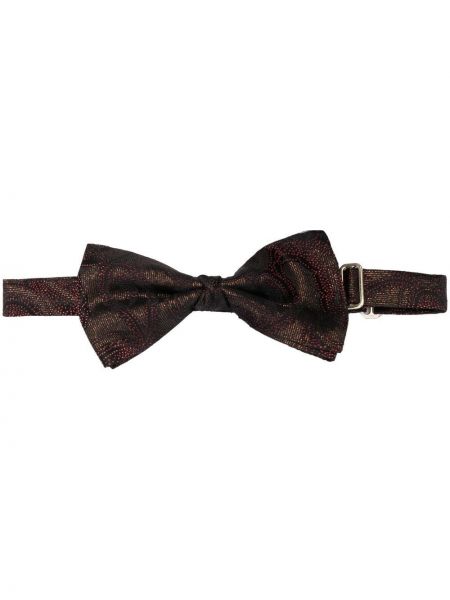 Žakárová kravata s mašlí s paisley potiskem Etro černá