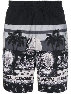 Shorts mit print Pleasures schwarz