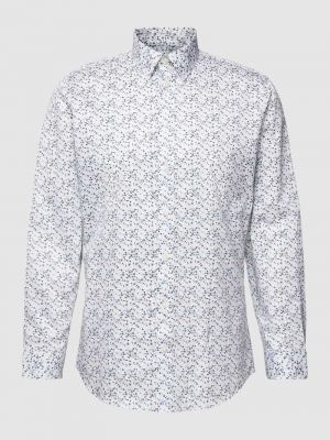 Koszula slim fit z wzorem paisley Selected Homme biała